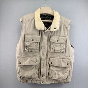 VTG 1980s Eddie Bauer Down Vest XL Tan Gorpcore‎ Heritage Outdoor Archive
